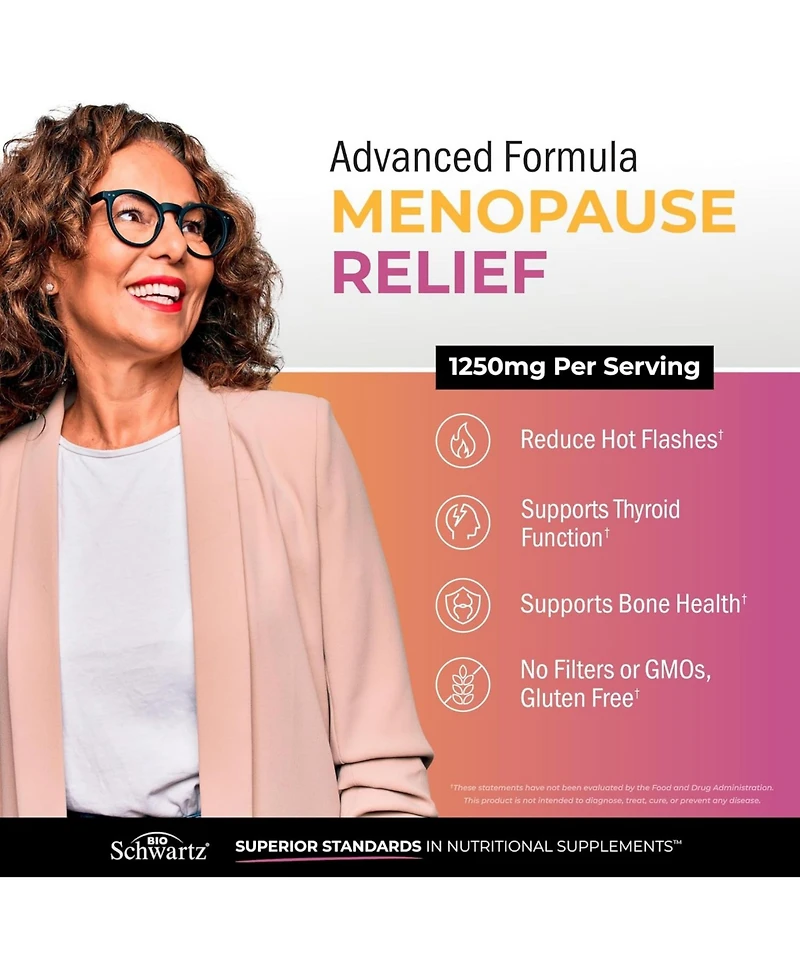 Women's Hormone Balance Capsules, Menopause Relief, Bioschwartz, 60ct