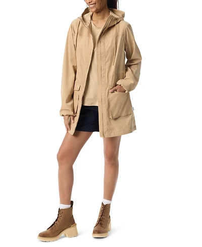 Bass Outdoor Women's Rain Parka Long Sleeves Jacket
