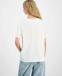 Love Tribe Juniors' Bonjour Graphic-Print T-Shirt
