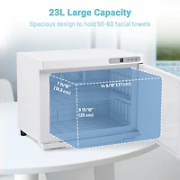 Byootique 23L Portable Hot Towel Warmers Spa for Barber Shop with Heater Delay Facial Nails Salon Massage Esthetician Home