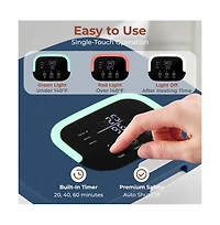 SereneLife Towel Warmer Bucket, 23L, Adjustable Timer, Auto Shut-Off, Blue Snow