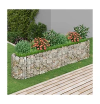 Gabion Raised Bed Galvanized Iron 102.4"x19.7"x19.7"