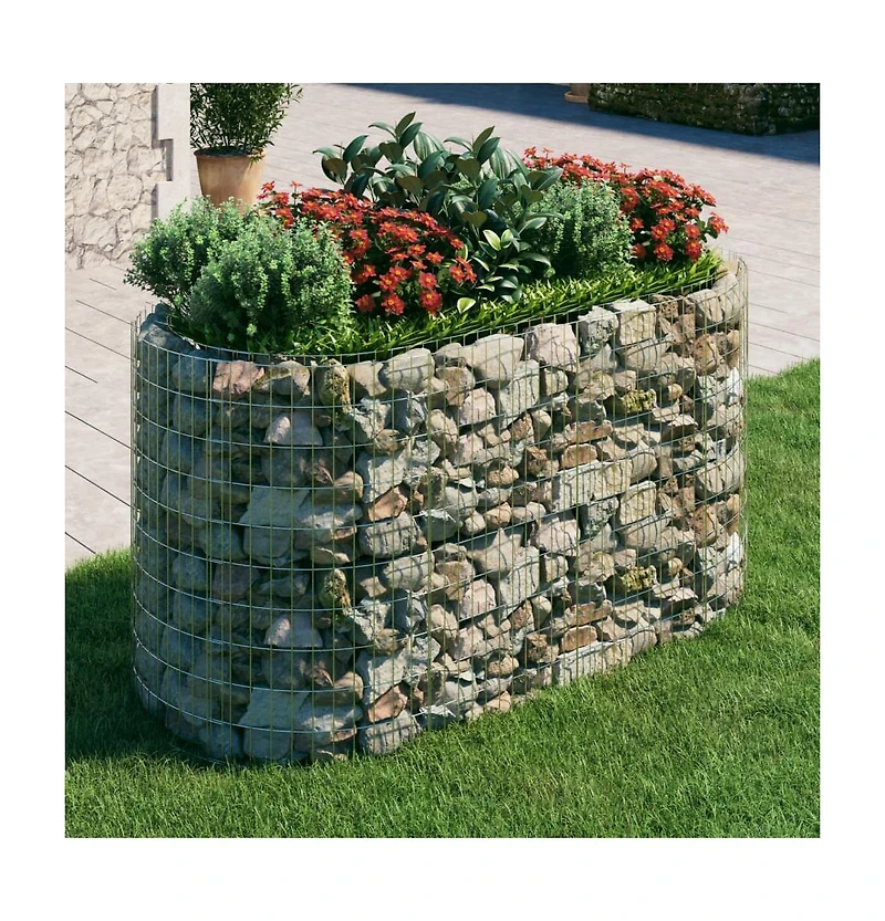 Gabion Raised Bed Galvanized Iron 78.7"x39.4"x39.4"
