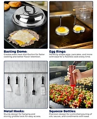 Chefspot 36 Piece Stainless Steel Griddle Accessories Kit for Blackstone and Other Griddles