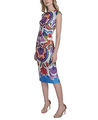 Vince Camuto Women's Boat-Neck Bodycon Sleeveless Dress