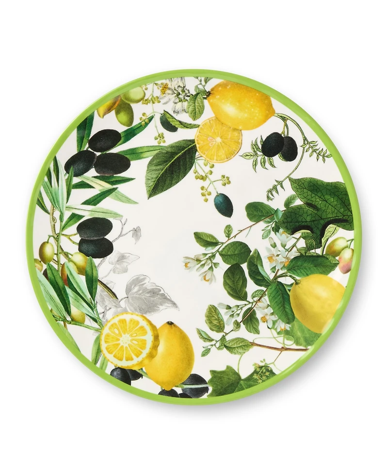 Certified International Limone Melamine 6-Pc. Dinner Plates, Service For 6