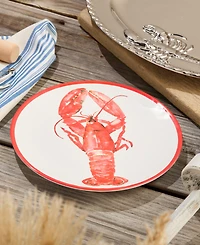 Certified International Beach House Lobster Melamine 6-Pc. Dinner Plates, Service For 6