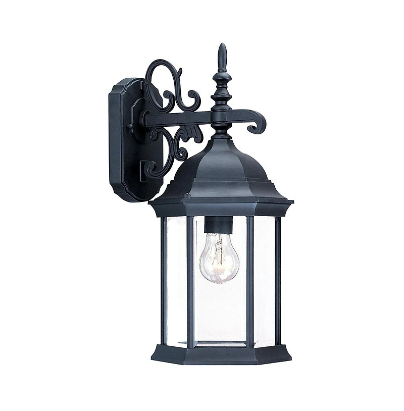 Narrow Domed Hanging Glass Lantern Wall Light