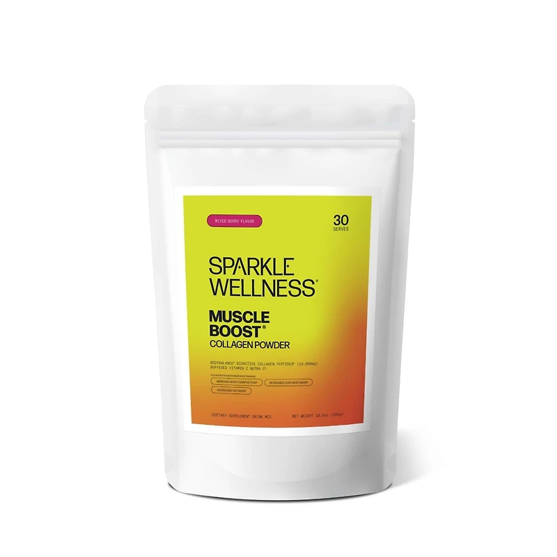 Muscle Boost [30-Serves] | Collagen Supplement Powder with Hydrolyzed Bodybalance Peptides & Buffered Vitamin C Improves Body Composition