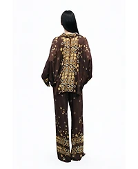Nocturne Women's Flowy Printed Shirt