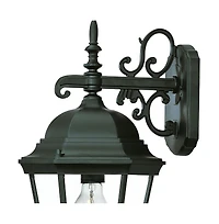 Decorative Narrow Domed Glass Lantern Wall Light for Porch or Living Room
