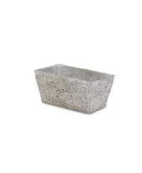 Cement Rectangular Planter with Speckle Glaze – Versatile Pot for Home & Garden