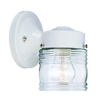 Standard Jelly Jar Outdoor Wall Light for Porch and Entryway
