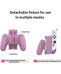 Purple Detachable Controller Holder Grip For Joy Con Gamepad Nintend Switch