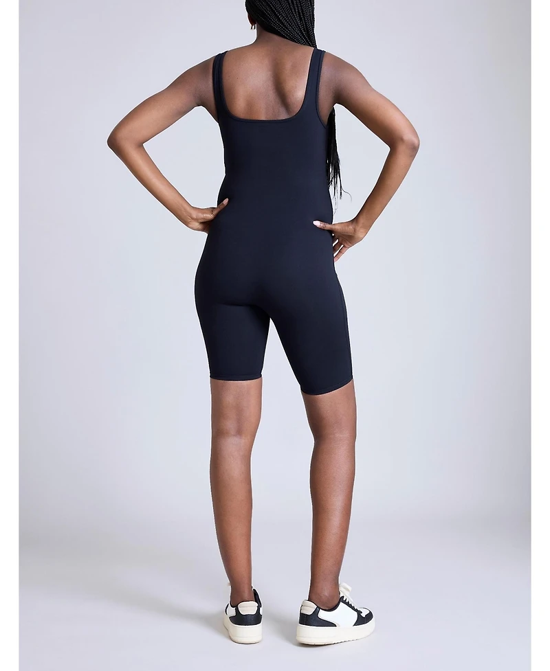 Women's Sleeveless Active Short Maternity Unitard - Motherhood
