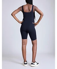 Women's Sleeveless Active Short Maternity Unitard - Motherhood