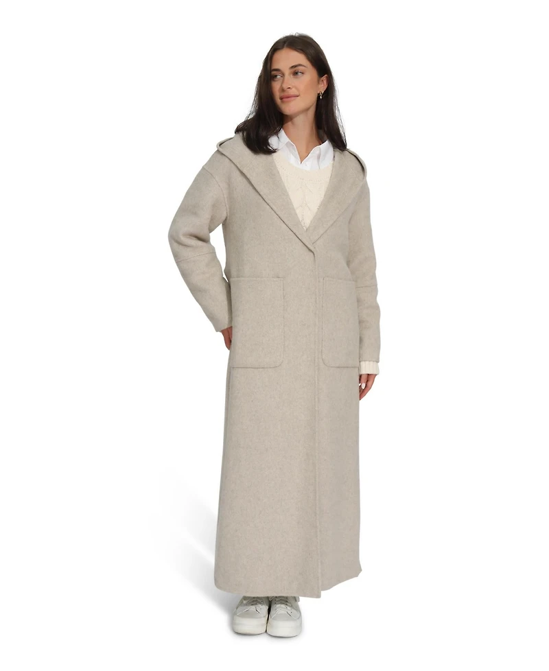 Belle & Bloom Walk My Way Wool Blend Oversized Maxi Coat