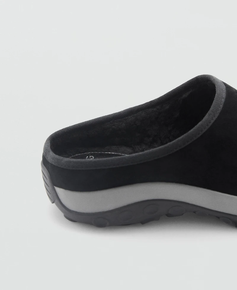 Mango Women's Track Sole Leather Clogs