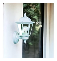 White Cast Aluminum Outdoor Wall Light