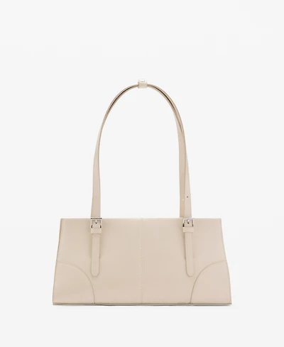 Mango Women's Buckles Shoulder Bag