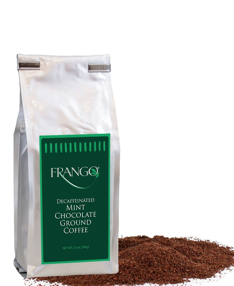 Frango Chocolates Decaf Chocolate Mint 12 oz Ground Coffee, 3 Pack