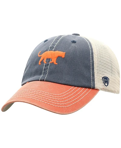 Top of the World Men's Purple Clemson Tigers Off Road Three-Tone Vintage Adjustable Trucker Hat