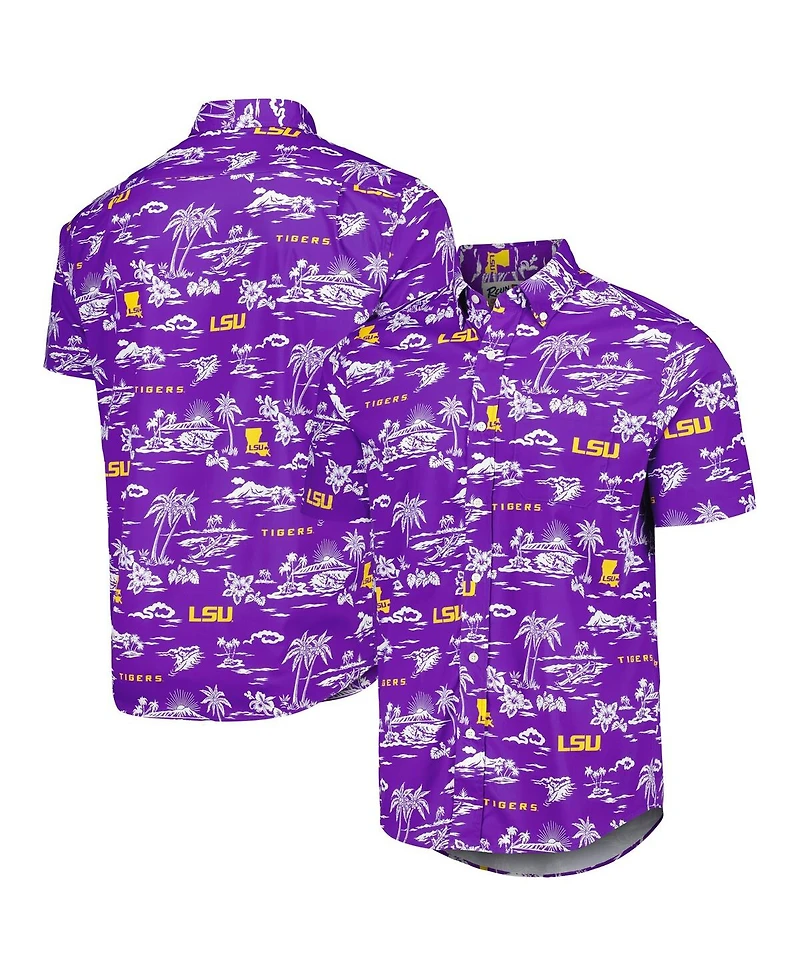 Reyn Spooner Men's Purple Lsu Tigers Classic Button-Down Shirt