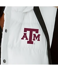 Gameday Couture Women's White Texas A&M Aggies Hooded Full-Snap Puffer Vest