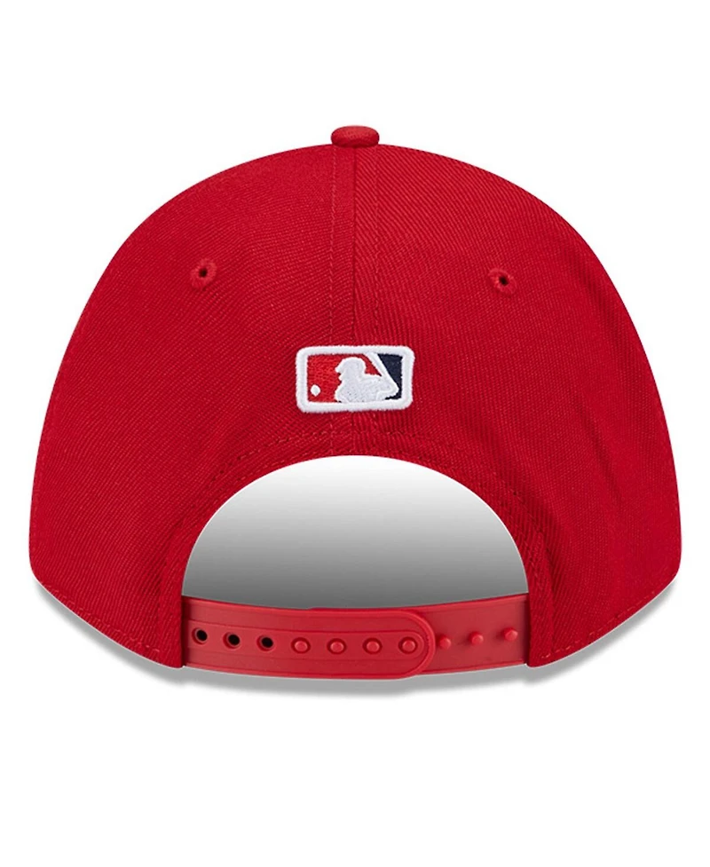 New Era Men's Red Los Angeles Angels Player Replica 9FORTY Adjustable Hat