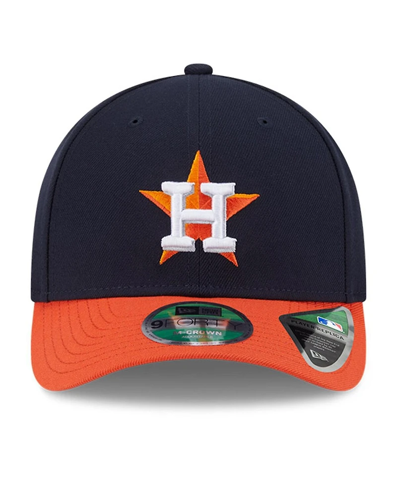 New Era Men's Navy Houston Astros Player Replica 9FORTY Adjustable Hat