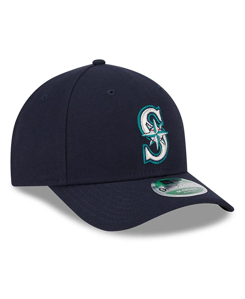 New Era Men's Navy Seattle Mariners Player Replica 9FORTY Adjustable Hat