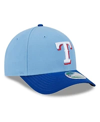New Era Men's Light Blue Texas Rangers Player Replica 9FORTY Adjustable Hat