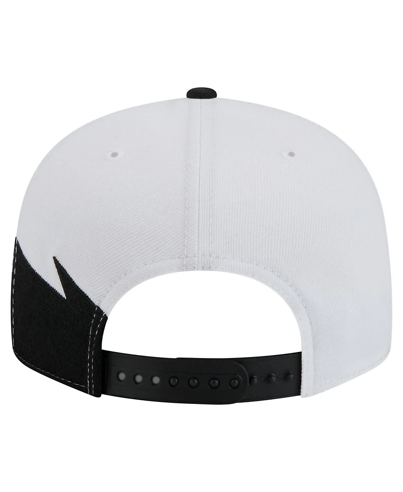 New Era Men's Black/White Pittsburgh Pirates Jagged 9FIFTY Snapback Hat