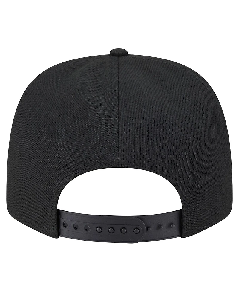 New Era Men's Black Miami Marlins Multi-Rope 9SEVENTY Stretch-Snap Hat