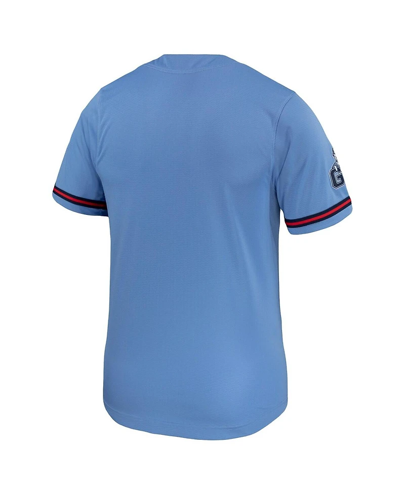 Nike Men's Light Blue Gonzaga Bulldogs Replica Baseball Jersey