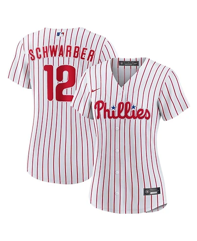 Nike Women's Kyle Schwarber White Philadelphia Phillies Home Replica Jersey