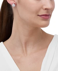 Grown With Love Lab Grown Diamond Pear & Round Double Halo Earrings (1-1/2 ct. t.w.) in 14k White Gold