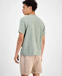 Sun + Stone Men's Short Sleeve Embroidered Crewneck T-Shirt, Exclusively at Macy's