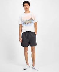 Sun + Stone Men's Short Sleeve Lava Flow Graphic Crewneck T-Shirt, Exclusively at Macy's