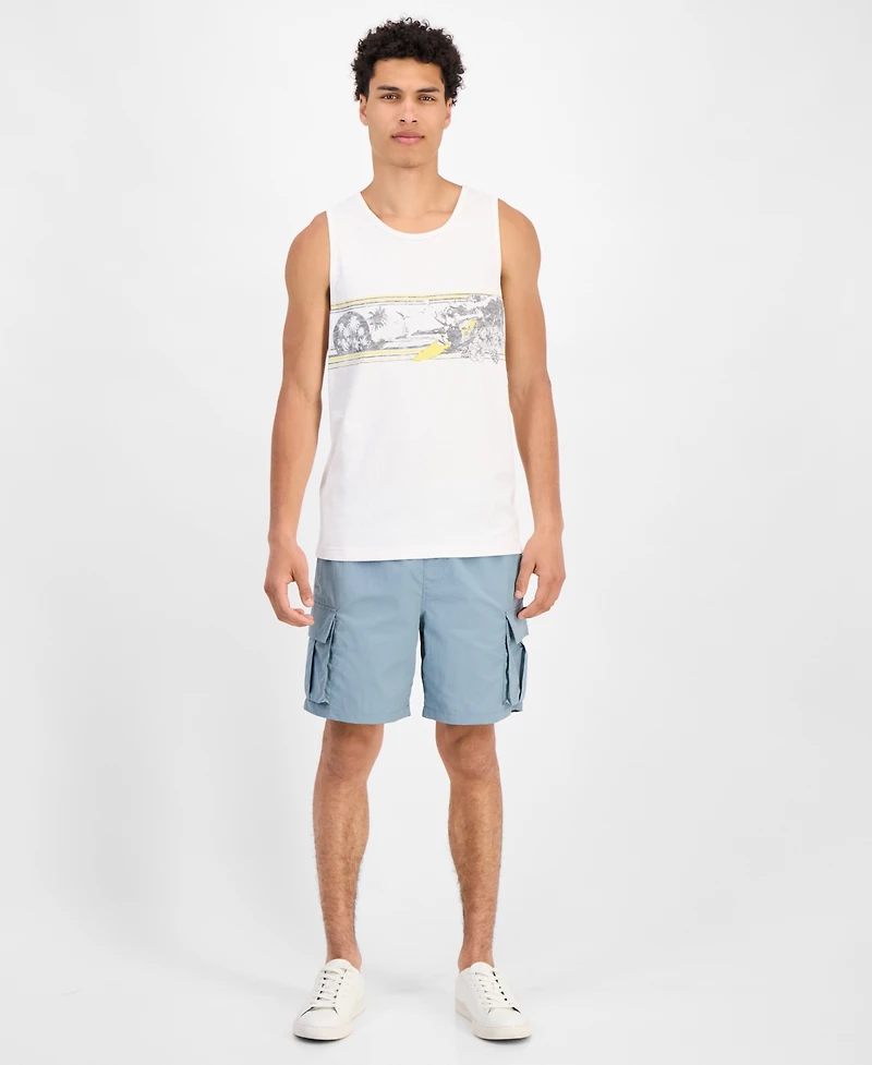 Sun + Stone Men's Surf Graphic Tank, Exclusively at Macy's