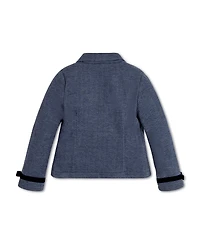 Hope & Henry Toddler Girls Dressy Knit Jacquard Riding Blazer