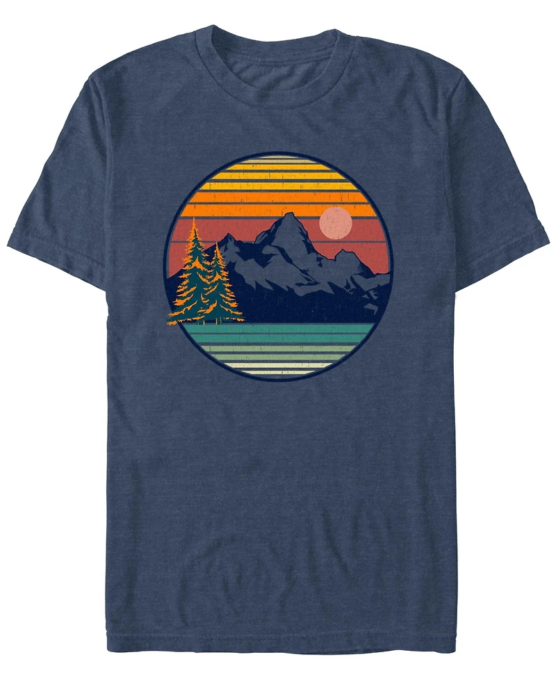 Design By Humans Men's Mountain View Short Sleeve T-Shirt