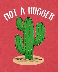 Design By Humans Men's Not A Hugger Botanical Cactus T-Shirt