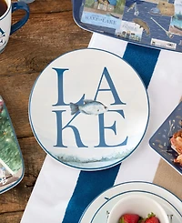 Certified International Wake At The Lake 4-Pc. Dinner Plates, Service For 4