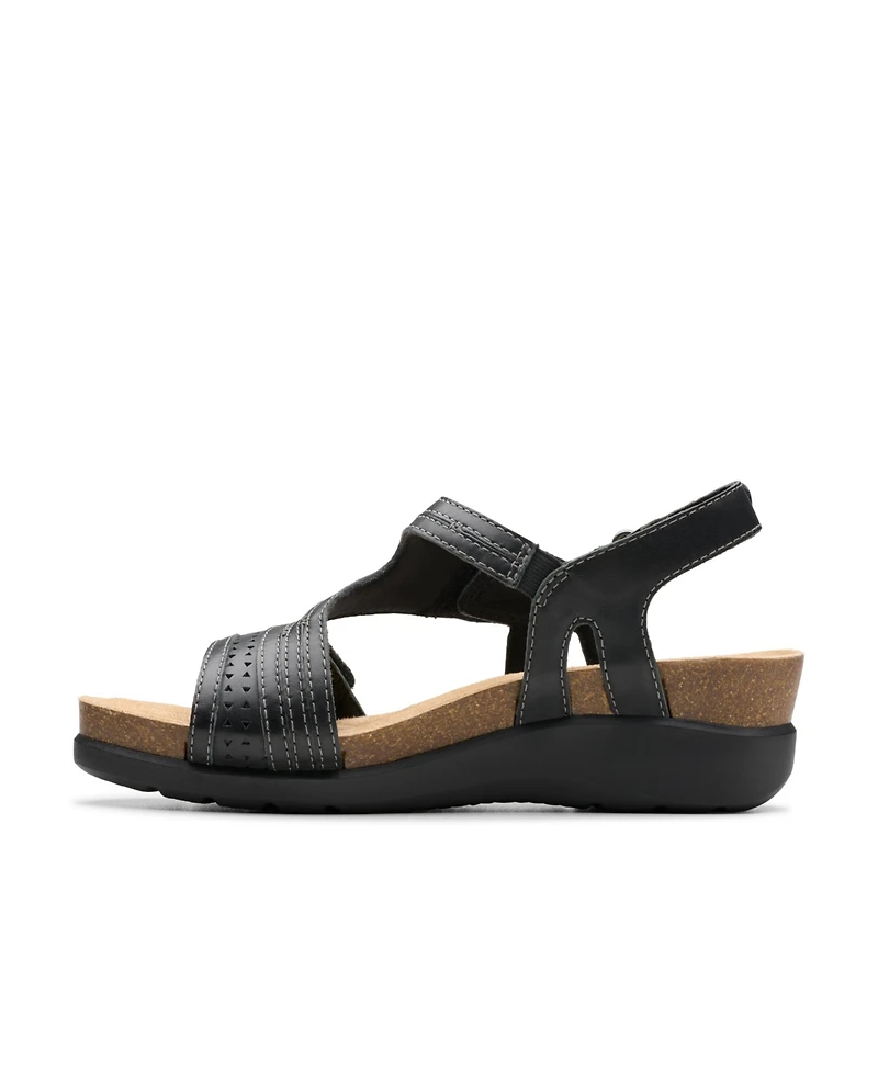 Clarks Women's Calenne Carmen Slip On Flat Sandals