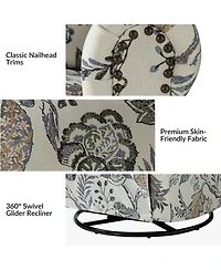 Helmut 360° manual rotation gliding recliner