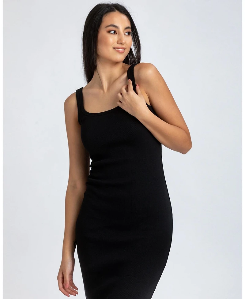 Pietro Brunelli Milano Women's Sleeveless Square Neck Super Stretch Belle Dress