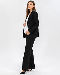 Pietro Brunelli Maternity Tailored Linen Mix Textured Harper Blazer
