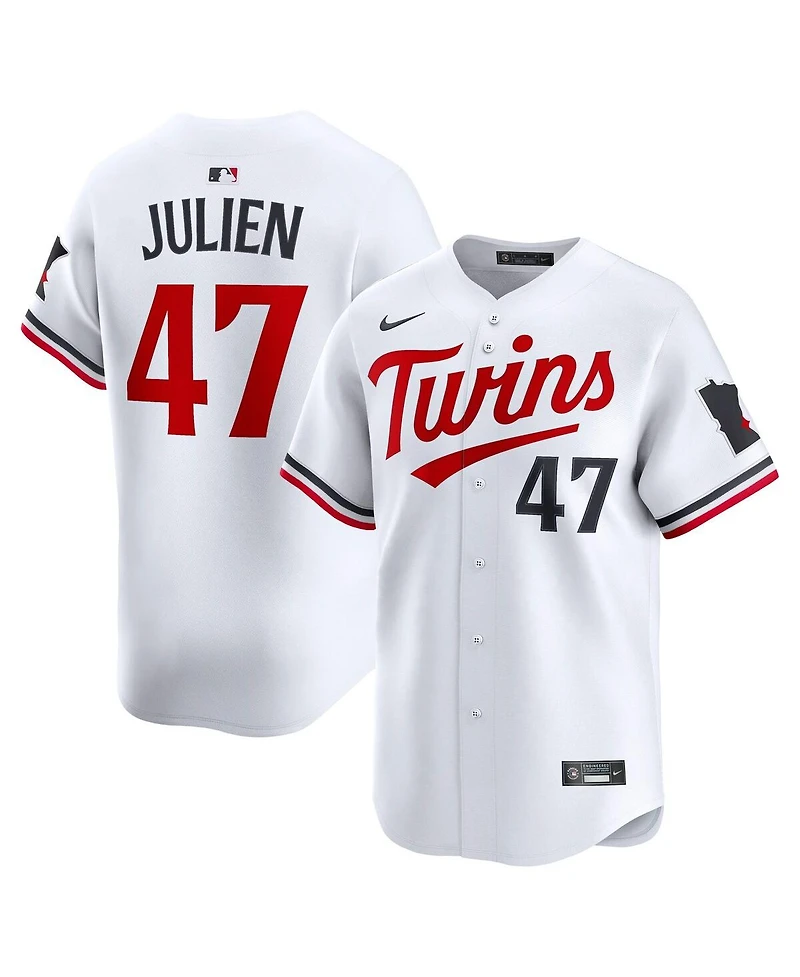 Nike Men's Edouard Julien White Minnesota Twins Home Limited Player Jersey