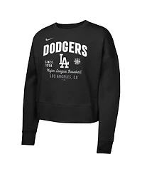 Nike Big Girls Black Los Angeles Dodgers Fleece Sweatshirt